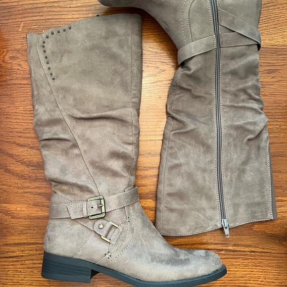 WHITE MOUNTAIN Shoes LIONA Women's Boot Dark Taupe NEW in box - Picture 7 of 8